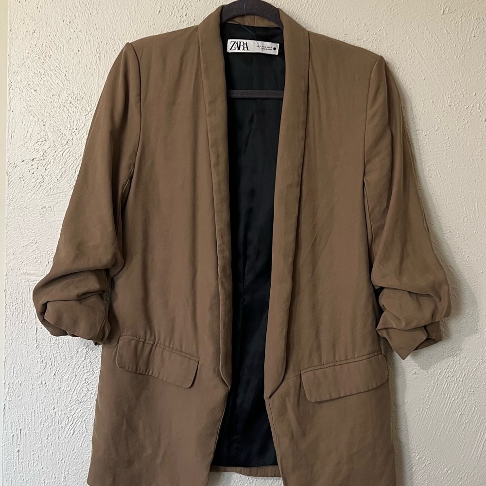 Zara Tan Blazer - Picture 1 of 5